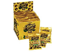 chocosoy pops.jpg - Choco Soy PopsChoco Soy Pops são flocos de arroz cobertos com o delicioso chocolate de soja Choco Soy.